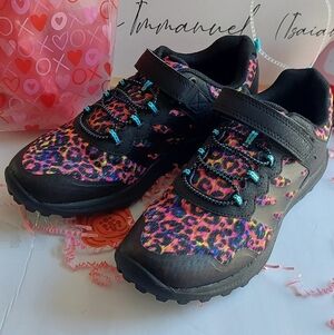 Brand New Merrell Sneakers Sz 5.5 Nova 3   Kids Rainbow Leopard